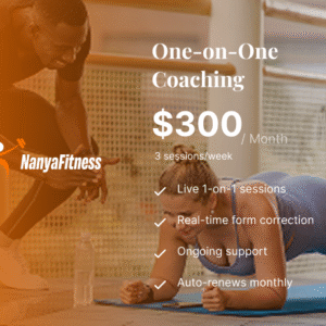 one on one coaching (3 sessions/week)